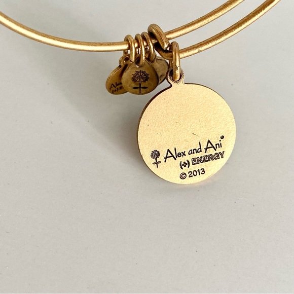 Alex and Ani Gold Libra Zodiac Charm Bangle - Picture 5 of 6